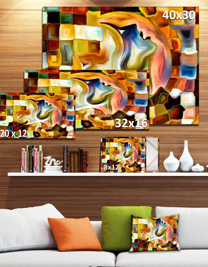 DesignQ Way Of Inner Paint - Abstract Canvas Art Print