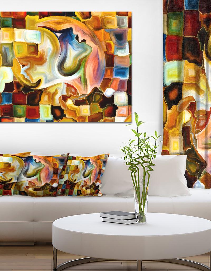 DesignQ Way of Inner Paint - Abstract Canvas Art Print