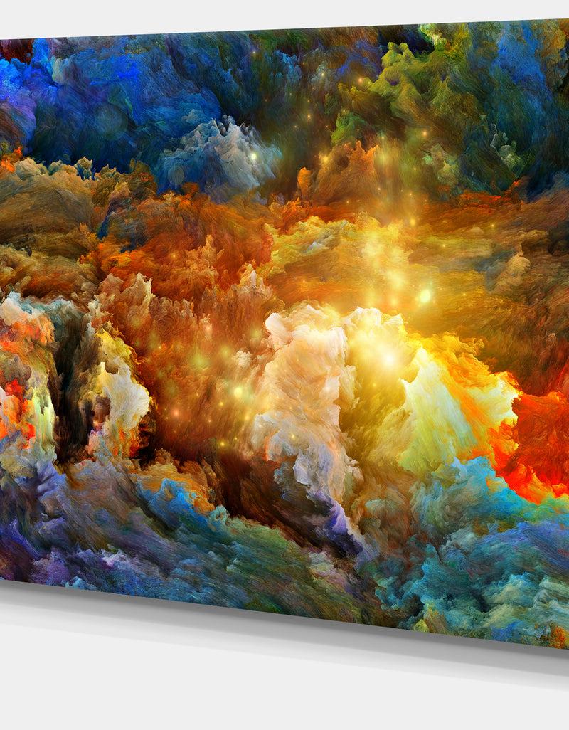 DesignQ What Colors May Come - Abstract Canvas Artwork