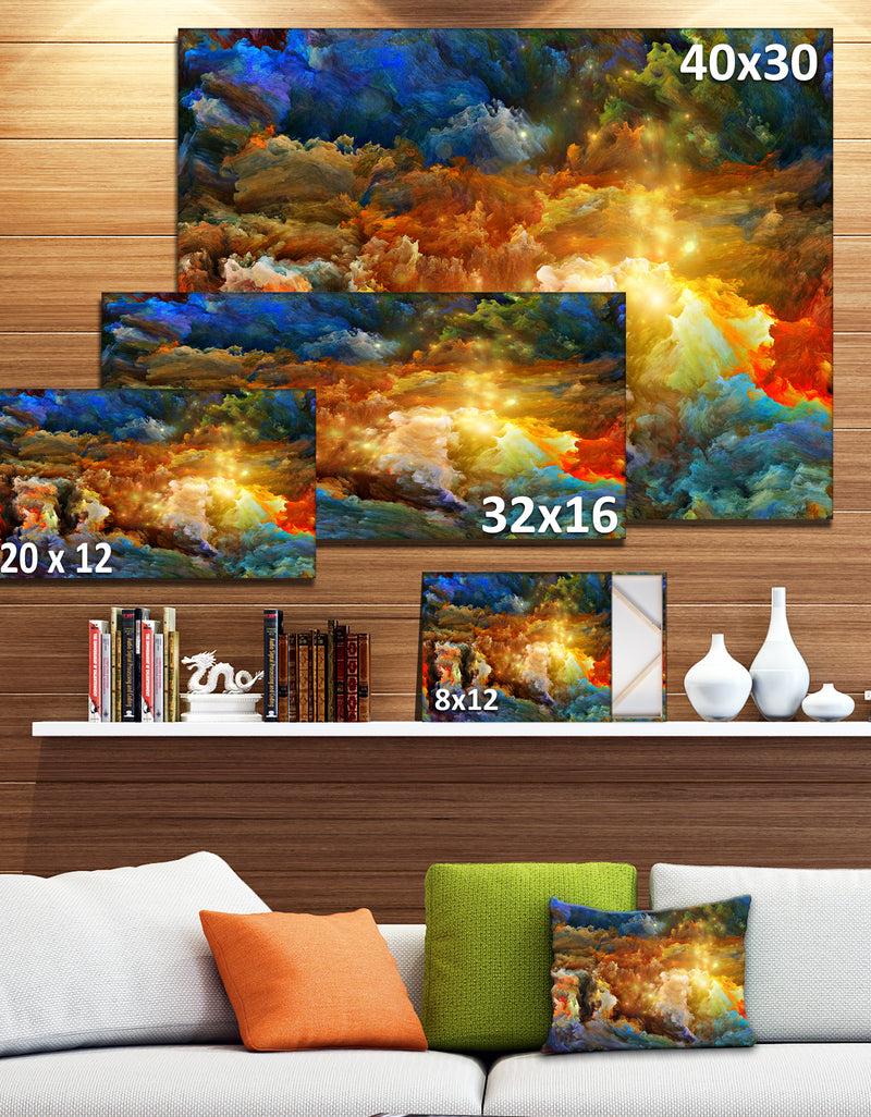 DesignQ What Colors May Come - Abstract Canvas Artwork