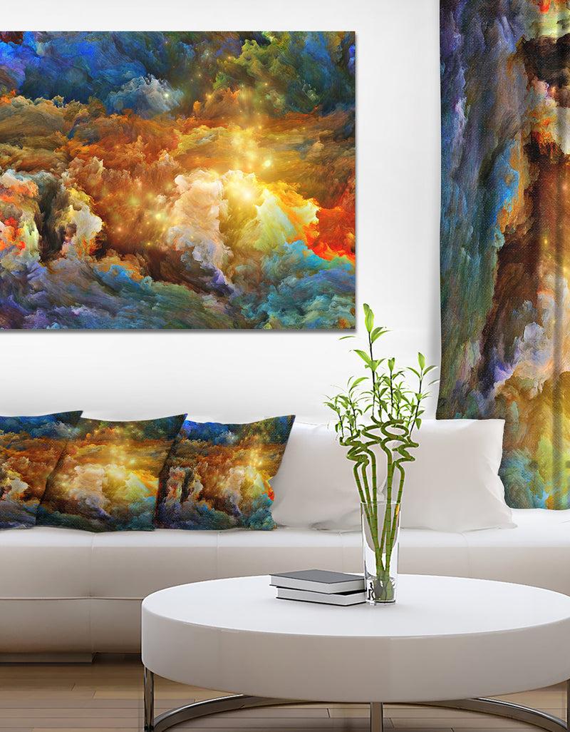 DesignQ What Colors May Come - Abstract Canvas Artwork