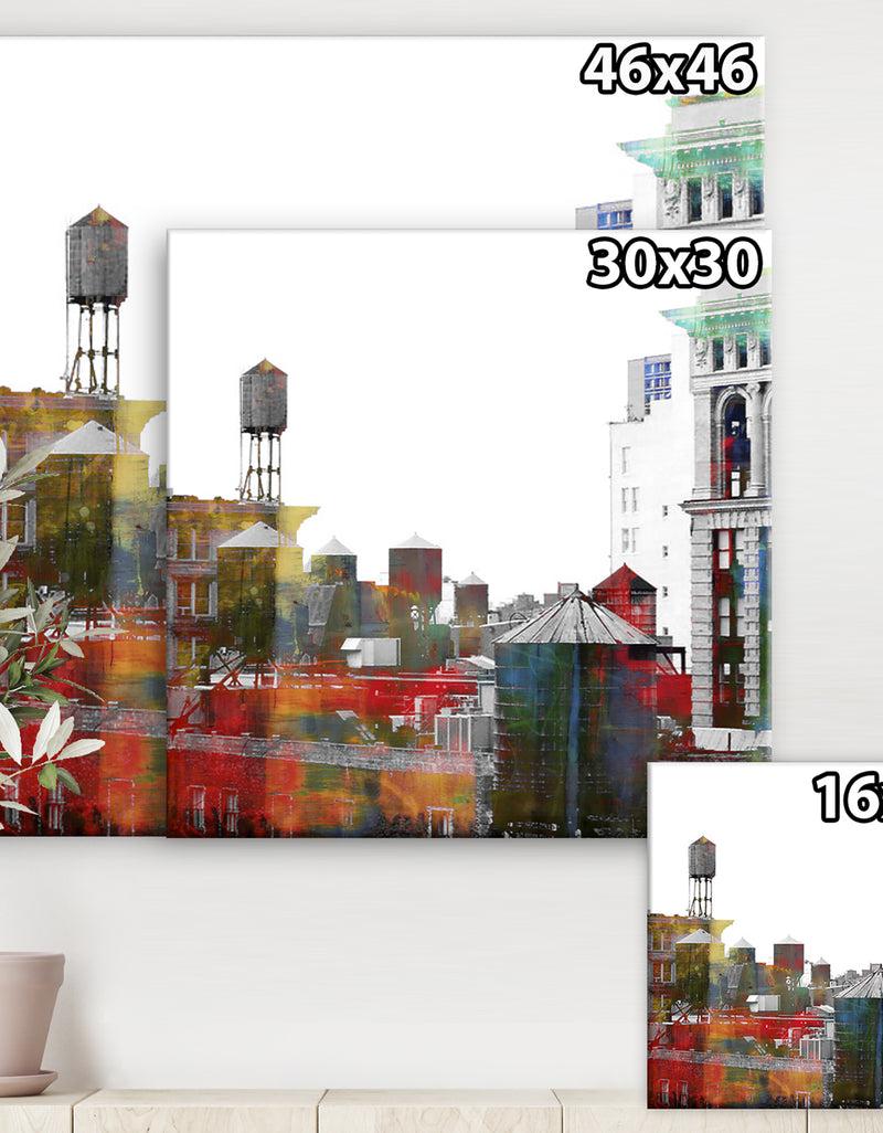 DesignQ Where The Streets Have No Name - Traditional Canvas Art Print