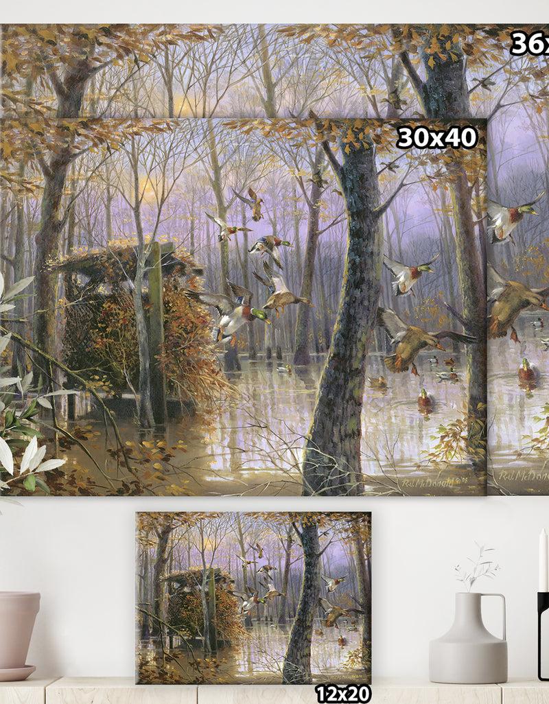 DesignQ While You Were Out - Lake House Gallery-wrapped Canvas