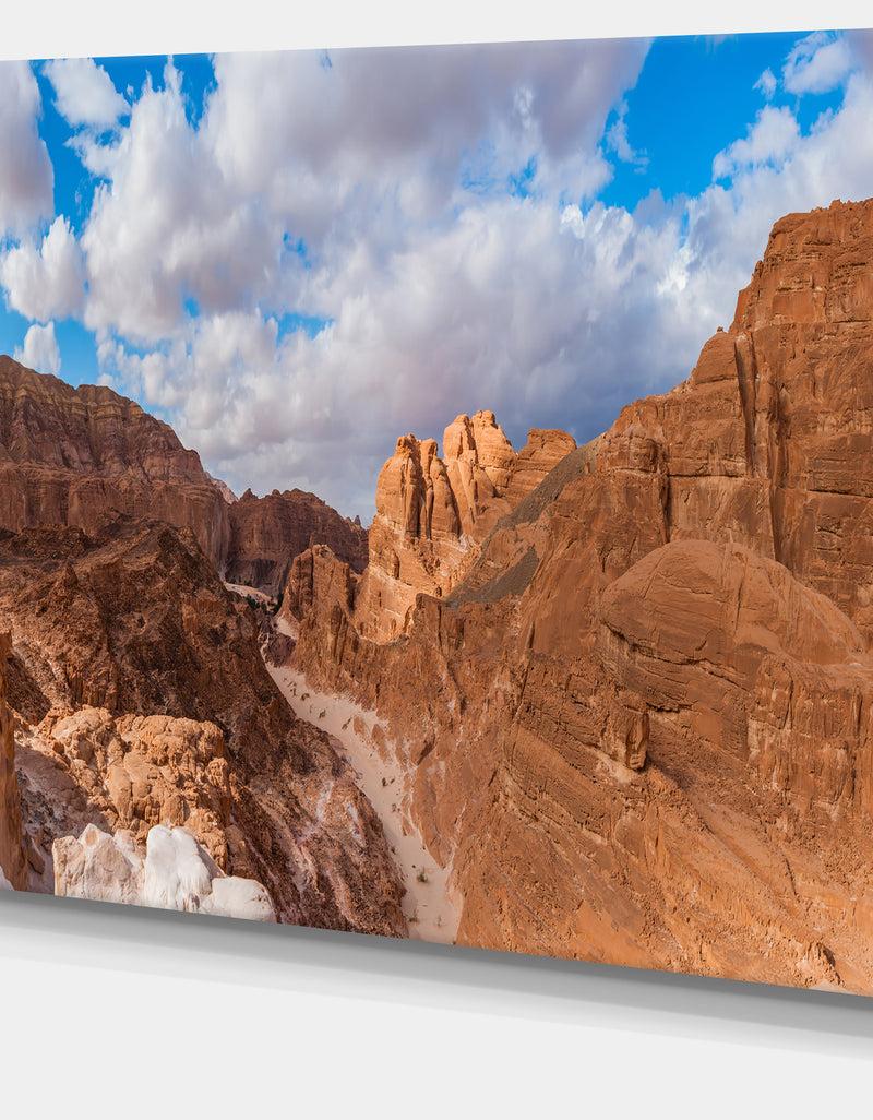 DesignQ White Canyon At South Sinai Egypt - Landscape Art Canvas Print