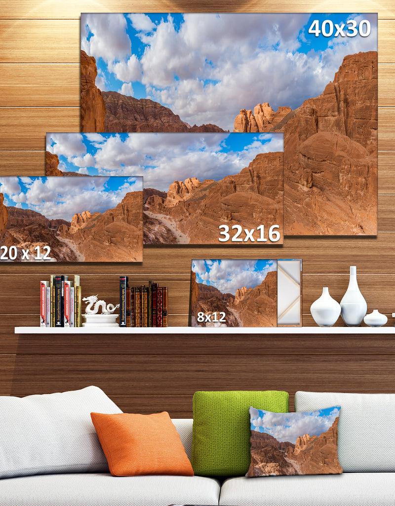 DesignQ White Canyon At South Sinai Egypt - Landscape Art Canvas Print