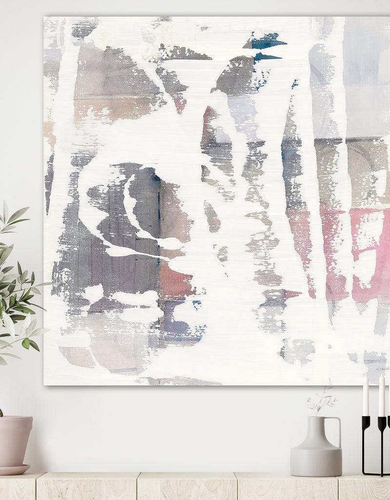DesignQ White Out Geometric - Modern & Contemporary Canvas Art