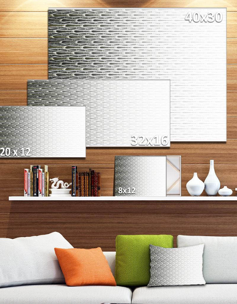 DesignQ White Symmetrical Fractal Flower - Abstract Wall Art On Canvas