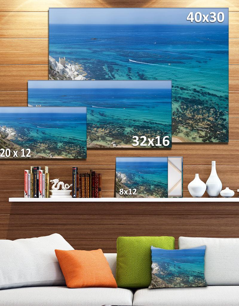 DesignQ White Tip Agrigento In Sicily Italy - Landscape Print Wall Artwork