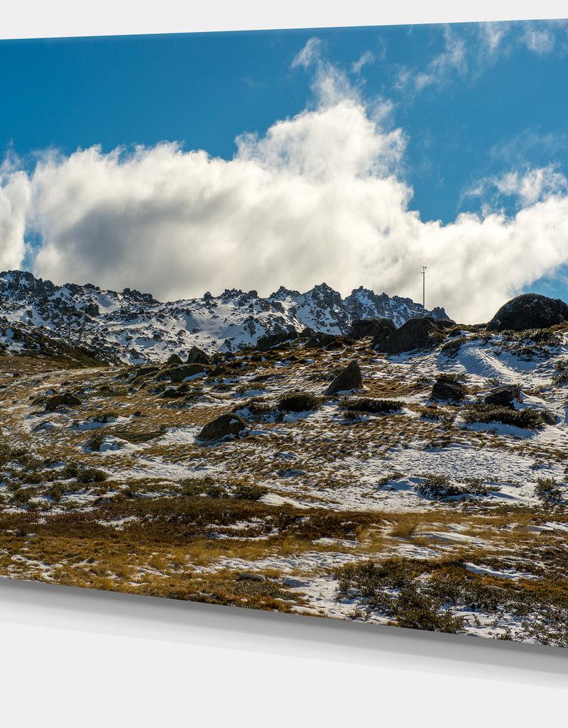 DesignQ Wide View Of Kosciuszko National Park - Large Seashore Canvas Print