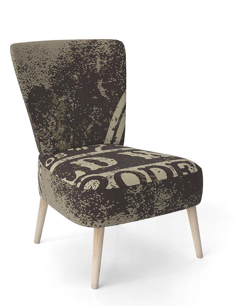 DesignQ Wild West Rodeo - Upholstered Farmhouse Contemporary Accent Chair