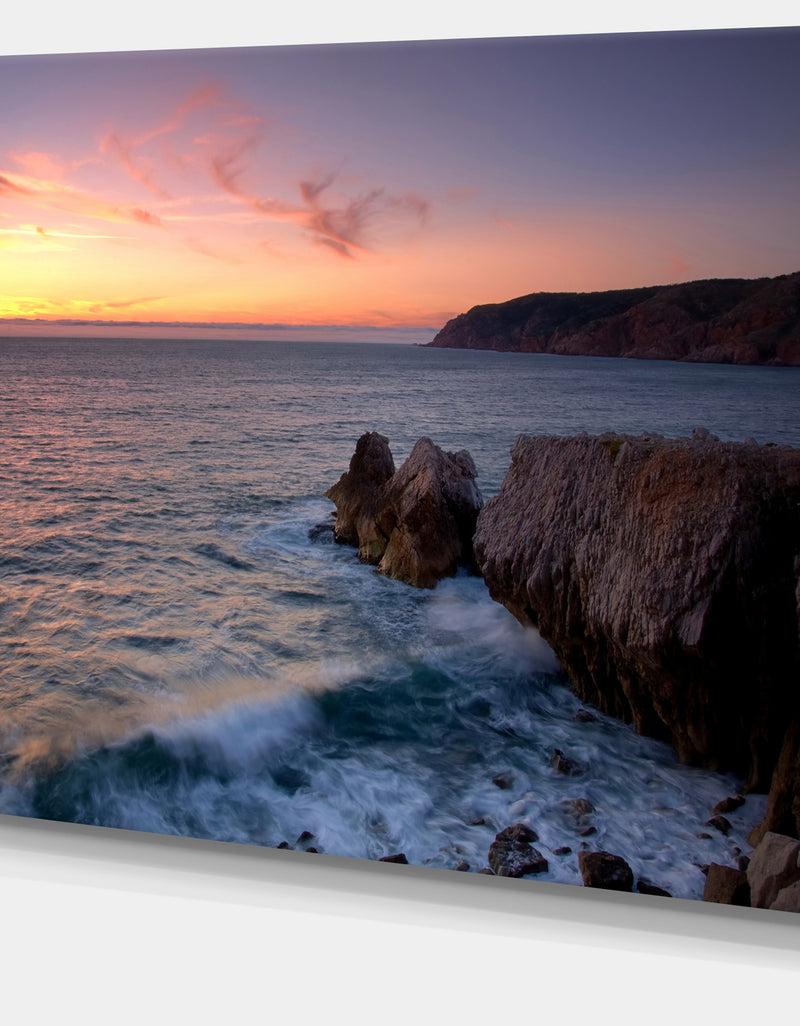 DesignQ Winch Natural Park Sintra Cascais - Contemporary Seascape Art Canvas