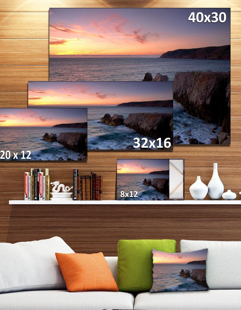 DesignQ Winch Natural Park Sintra Cascais - Contemporary Seascape Art Canvas