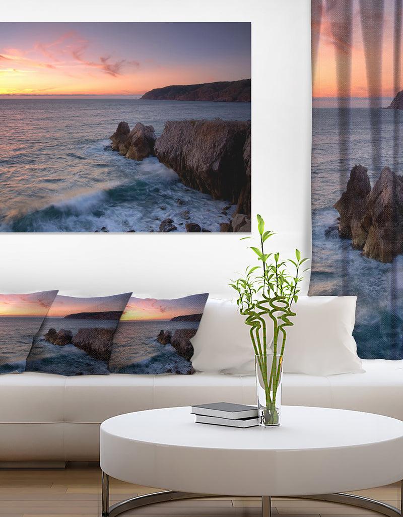 DesignQ Winch Natural Park Sintra Cascais - Contemporary Seascape Art Canvas