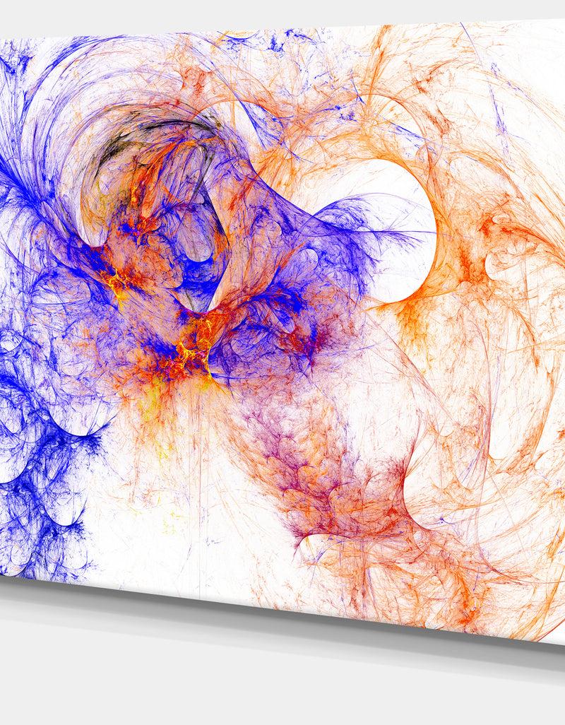 DesignQ Wings Of Angels Blue - Abstract Digital Art Canvas Print