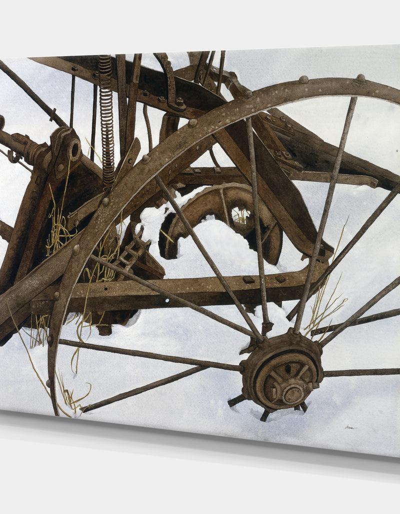 DesignQ Winter Harvest - Farmhouse Gallery-wrapped Canvas