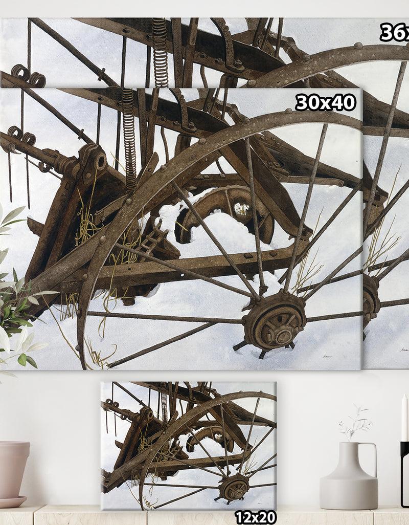 DesignQ Winter Harvest - Farmhouse Gallery-wrapped Canvas