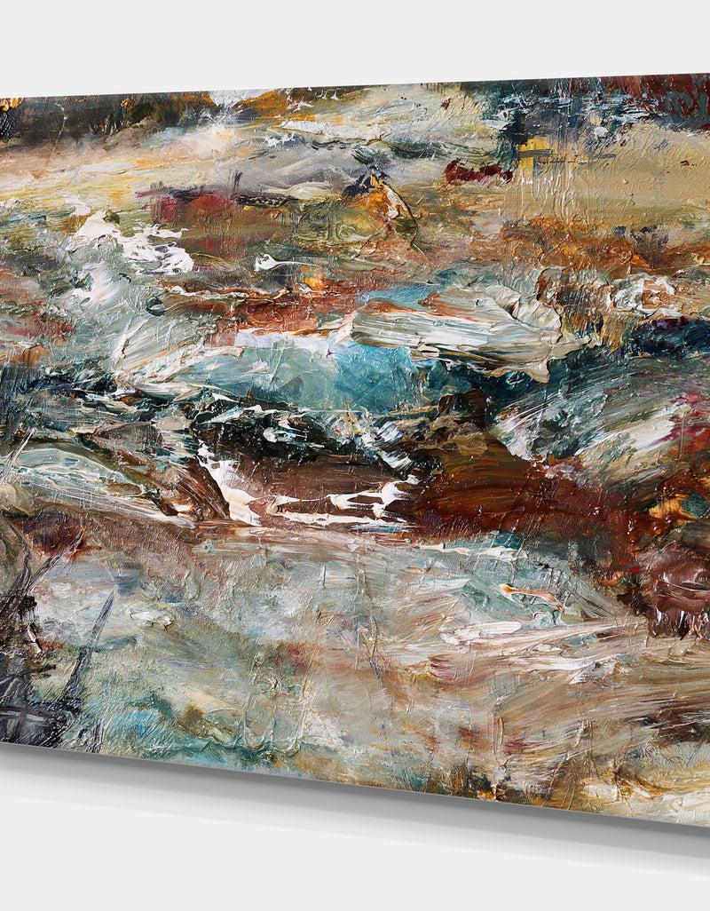 DesignQ Winter In Oil Painting - Landscapes Painting Print On Wrapped Canvas