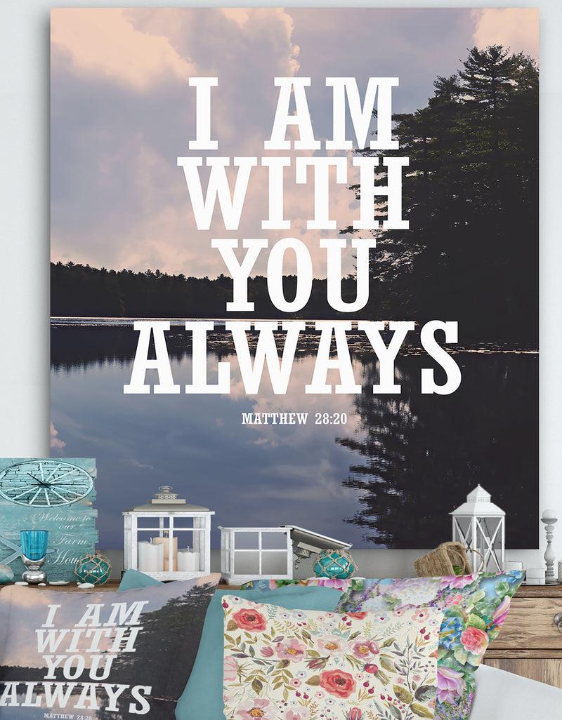 DesignQ With You Always - Lake House Canvas Art Print