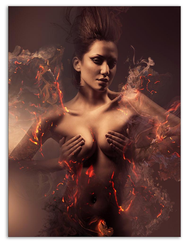 DesignQ Woman - Sensual Contemporary Canvas Art Print