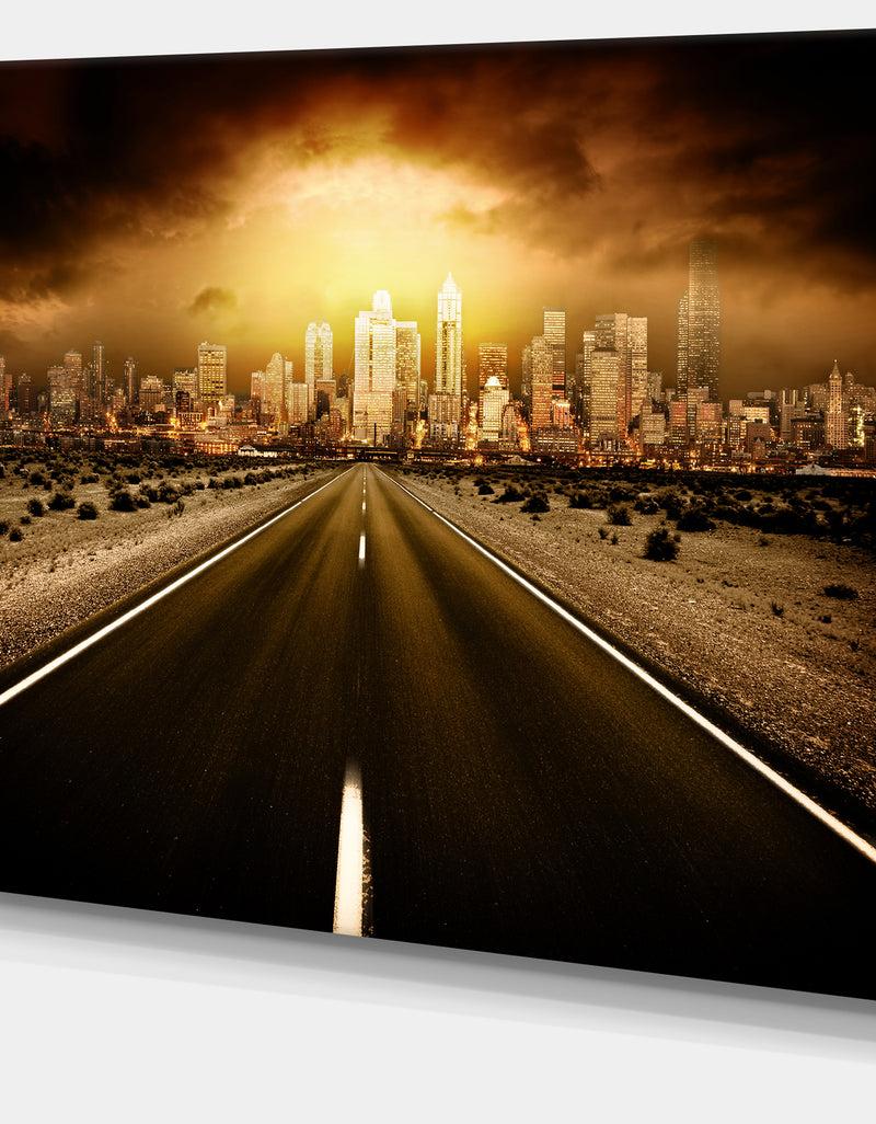 DesignQ World's End - Landscape Photography Canvas Art Print