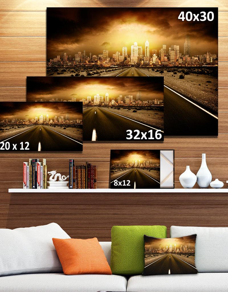 DesignQ World's End - Landscape Photography Canvas Art Print