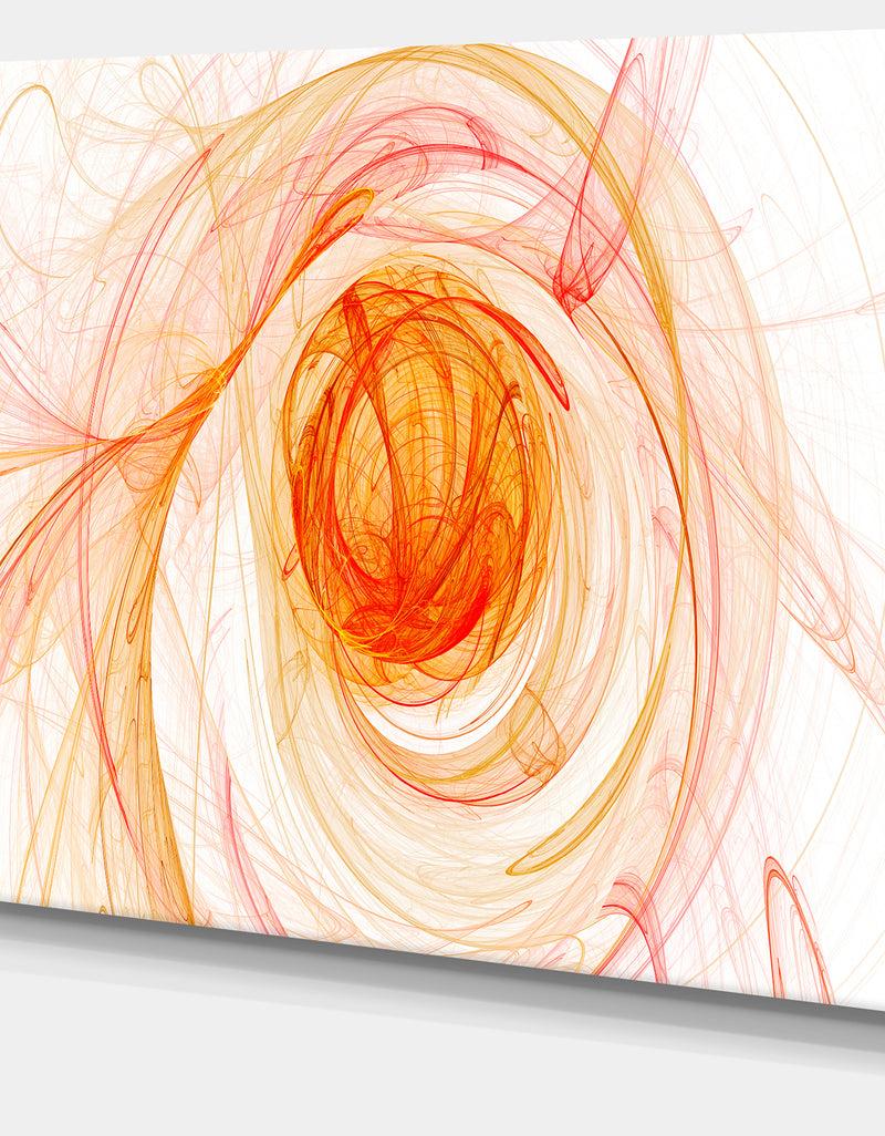 DesignQ Yellow Ball Of Yarn - Abstract Digital Art Canvas Print