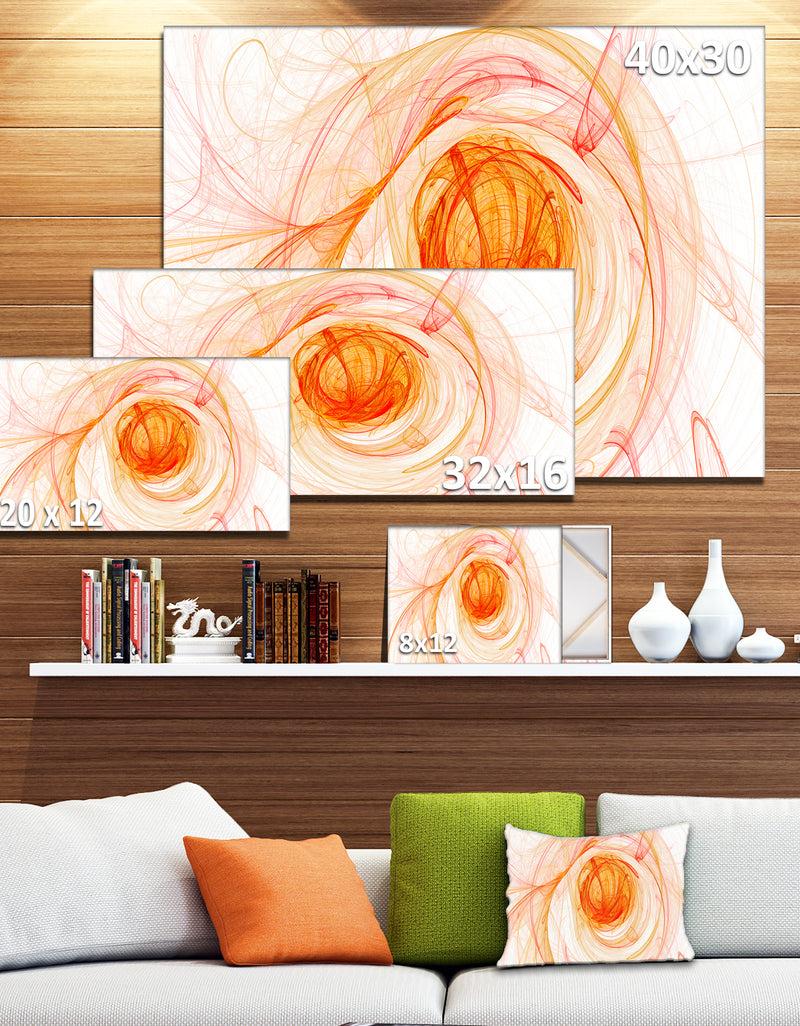 DesignQ Yellow Ball Of Yarn - Abstract Digital Art Canvas Print