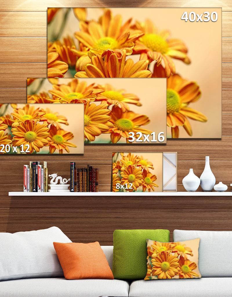 DesignQ Yellow Flowers In The Garden - Floral Canvas Wall Art