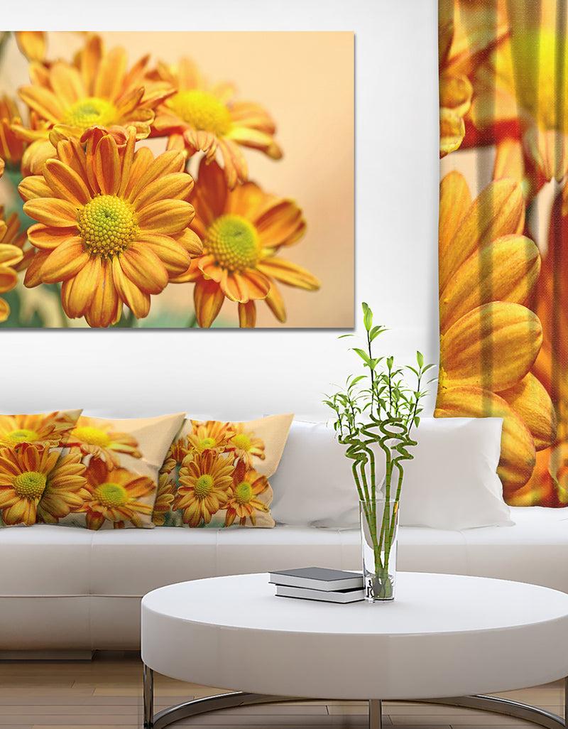 DesignQ Yellow Flowers in the Garden - Floral Canvas Wall Art
