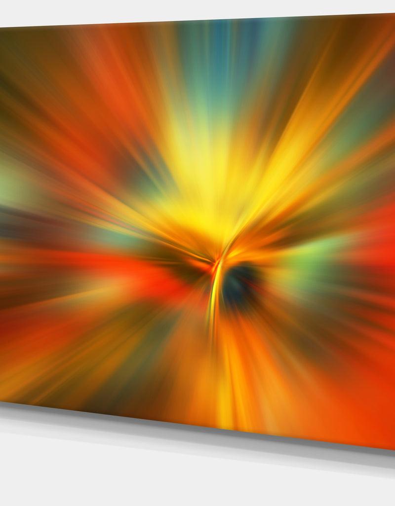 DesignQ Yellow Focus Color - Abstract Digital Art Canvas Print