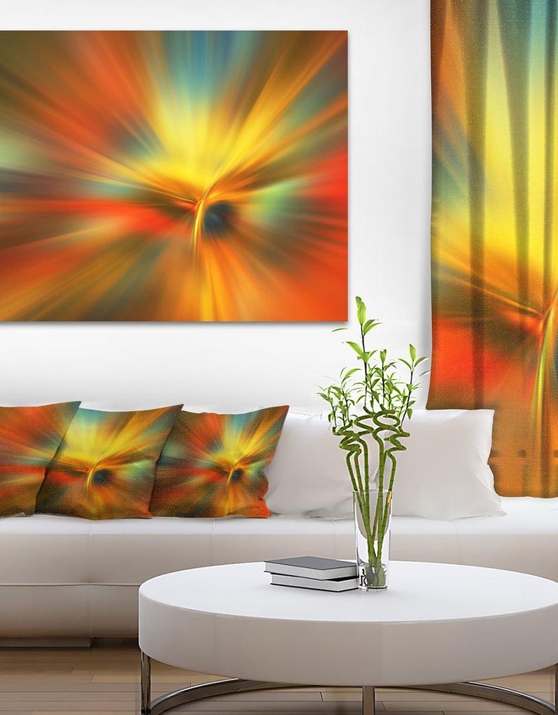 DesignQ Yellow Focus Color - Abstract Digital Art Canvas Print