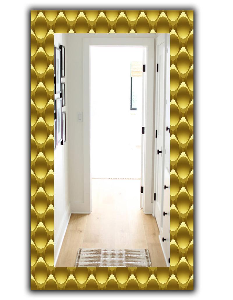 DesignQ Yellow Moods 20 - Glam Wall Mirror - Vanity Mirror