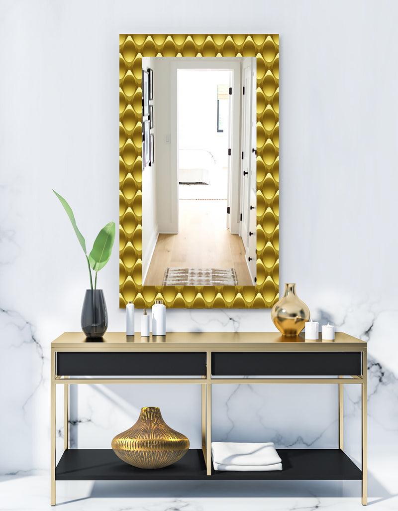 DesignQ Yellow Moods 20 - Glam Wall Mirror - Vanity Mirror