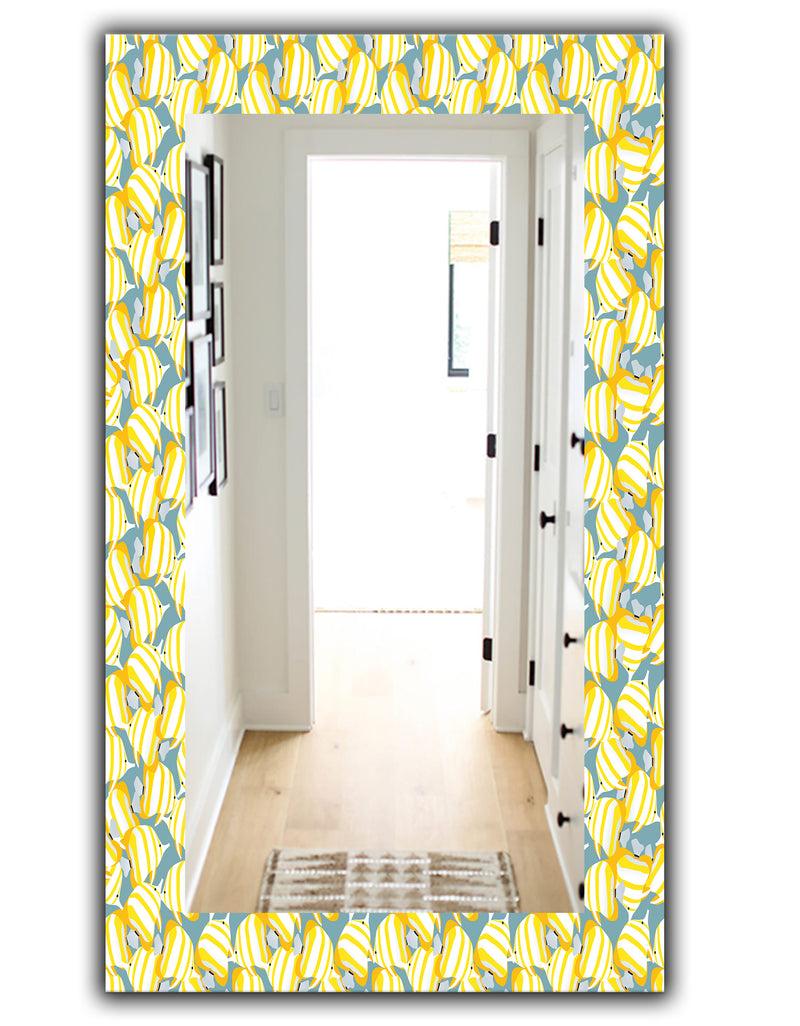 DesignQ Yellow Moods 21 - Traditional Mirror - Wall Mirror