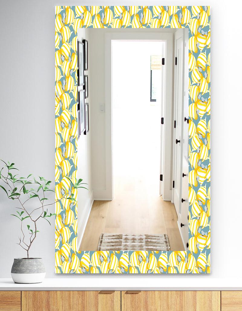 DesignQ Yellow Moods 21 - Traditional Mirror - Wall Mirror