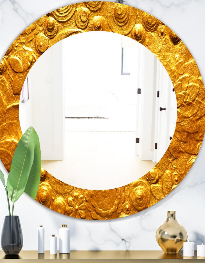 DesignQ Yellow Moods 23 - Modern Mirror - Oval or Round Wall Mirror