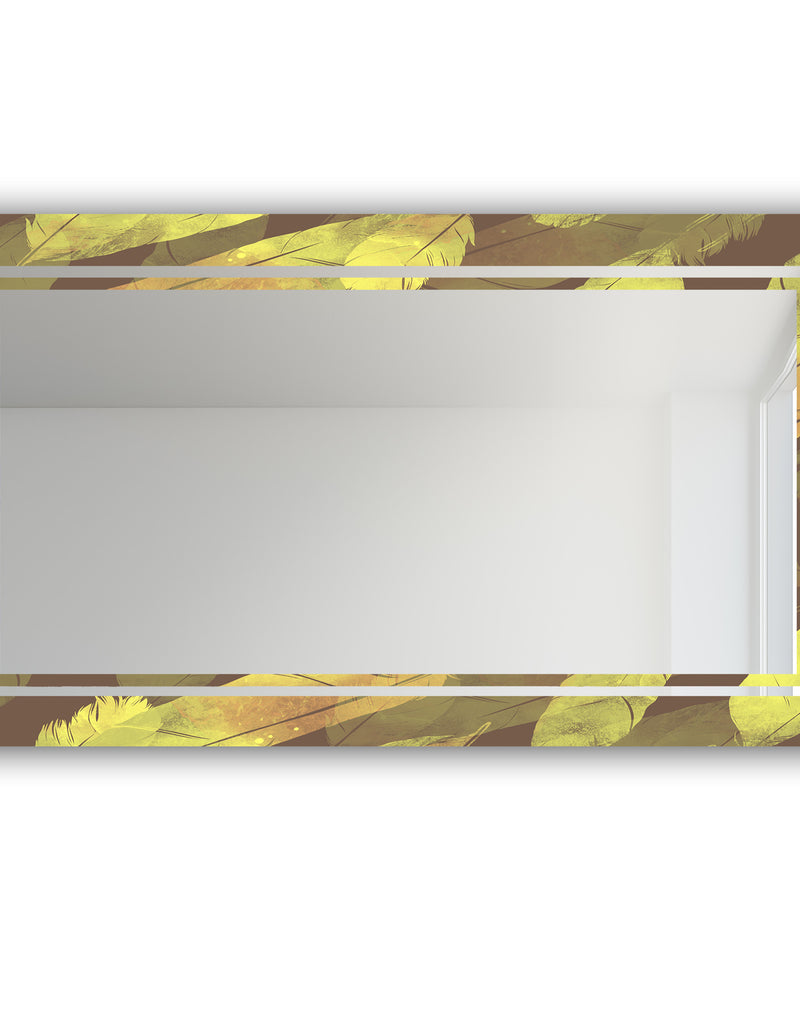 DesignQ Yellow Moods 25 - Glam Mirror - Modern Vanity Mirror