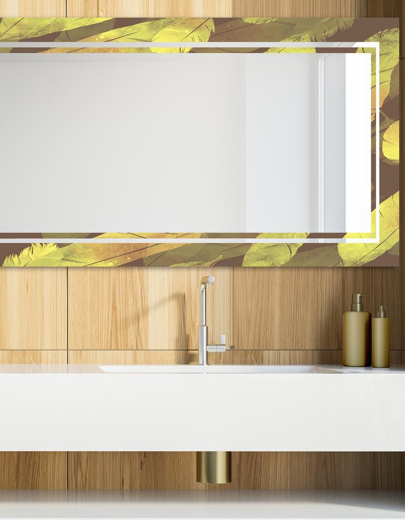 DesignQ Yellow Moods 25 - Glam Mirror - Modern Vanity Mirror