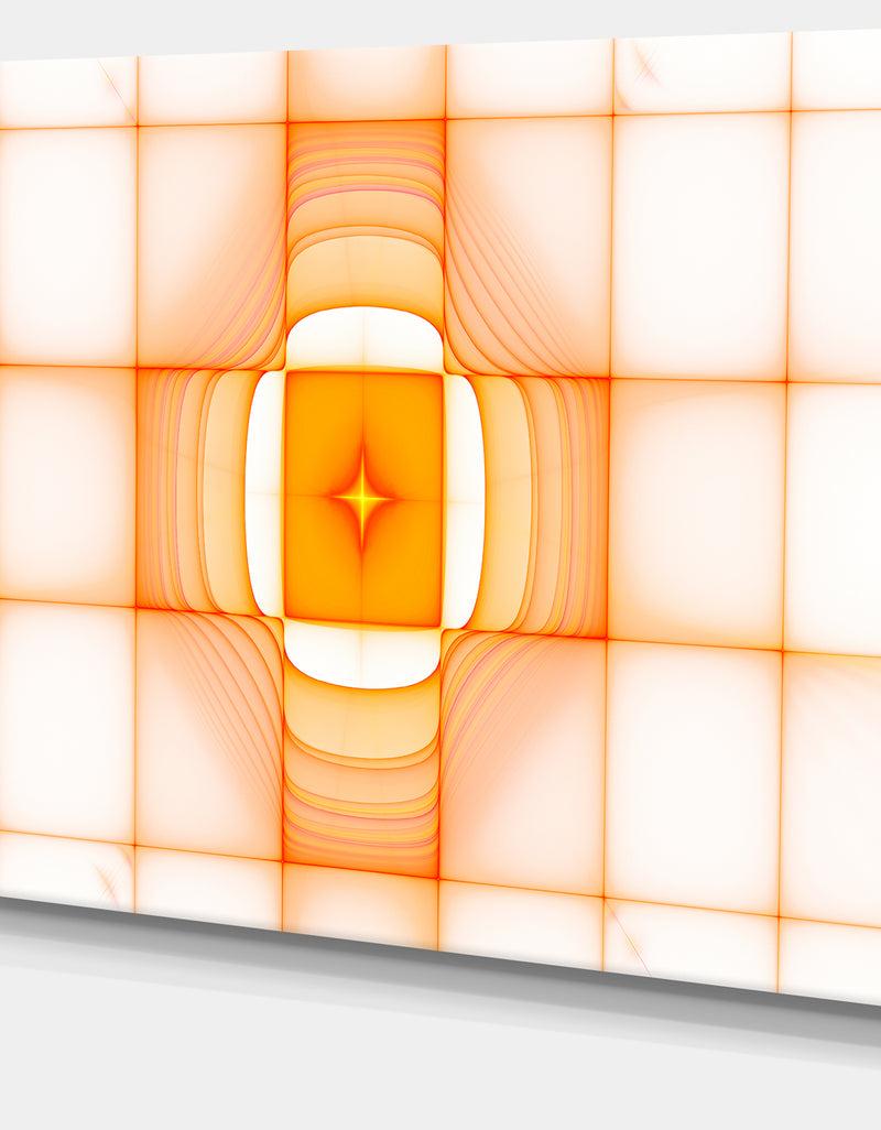 DesignQ Yellow Thermal Infrared Visor - Abstract Wall Art On Canvas