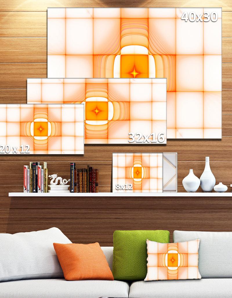 DesignQ Yellow Thermal Infrared Visor - Abstract Wall Art On Canvas