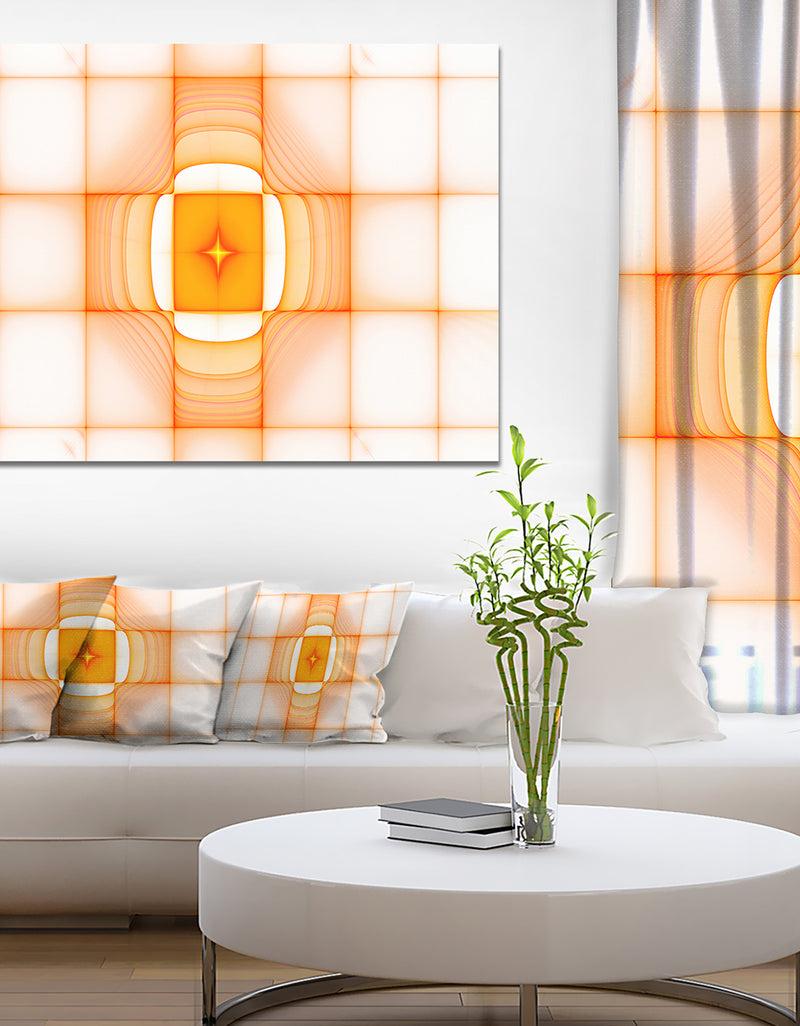 DesignQ Yellow Thermal Infrared Visor - Abstract Wall Art on Canvas