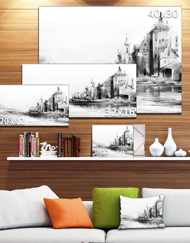 DesignQ Zurich In Afternoon Sunlight - Cityscape Canvas Art Print